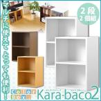 カラーボックスシリーズ kara-baco2 2段 2個セット
