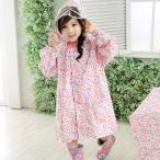  плащ детский дождь пончо непромокаемая одежда детский сад уход за детьми .. пара симпатичный непромокаемая одежда Kappa с козырьком . с козырьком . ранец соответствует упаковочный пакет имеется ( розовый цветок )