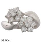 ダイヤモンド/1.00ct フラワーデザイン リング Pt900 12.5号
