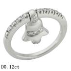  Ponte Vecchio бриллиант /0.12ct цветочный узор булавка кольцо для ключей K18WG 5 номер 