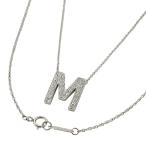 ティファニー ダイヤモンド レター イニシャルM ネックレス Pt950