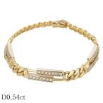 ショッピングブレスレット モニッケンダム ダイヤモンド/0.54ct デザイン ブレスレット K18YG