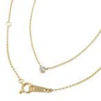 ショッピングダイヤモンド アーカー 1P ダイヤモンド ジェーン ネックレス K18PG