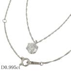 1P ダイヤモンド/0.995ct ネックレス Pt900 Pt850