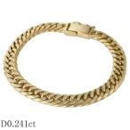 ダイヤモンド/0.241ct 喜平 ブレスレット K18YG