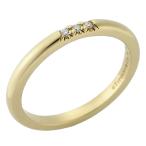 ティファニー ダイヤモンド フォーエバー ウェディング バンド リング K18YG 10号 箱付