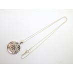 ギベオン隕石 シルバーPT ネックレス サークル型 Sサイズ 六芒星FOL 20mm 天然石 パワーストーン