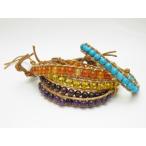 Yahoo! Yahoo!ショッピング(ヤフー ショッピング)本革製 天然石ブレスレット センティピードブレスレット