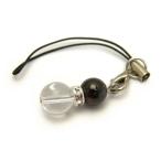 水晶＆ガーネットひょうたんストラッ...