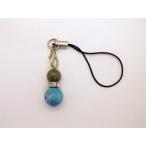 翡翠＆ターコイズひょうたんストラッ...