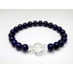 合格祈願ブレスレット水晶合格祈願彫り＆ラピスラズリＡＡ天然石パワーストーン