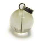 丸玉ペンダントトップ レモンクォーツ 12mm 天然石 風水 パワーストーン