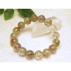 高級1点物ルチルクォーツ12mm玉ブレスレットNO.1数珠ブレスレット天然...
