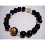 天然石 戦国武将 上杉謙信 オニキス ルチルクォーツ ブレスレット 天然石 風水 パワーストーン