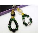 戦国武将ストラップオニキス水晶金彫り家紋長尾景虎パワーストーン携帯ストラッ...