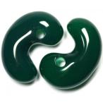 勾玉グリーンメノウパワーストーン古代勾玉勾玉Mサイズバラ売りパワーストーン