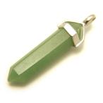 シルバーダブルポイントペンダントトップ大アベンチュリン1個売り天然石パワー...