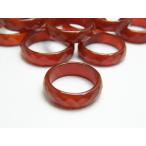 Yahoo! Yahoo!ショッピング(ヤフー ショッピング)きらきら輝く 天然石 カットリング レッドメノウ 1個売り 天然石 パワーストーン