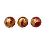 金龍 彫刻ビーズ レッドメノウ 12mm 1粒売り