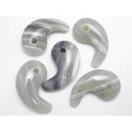 天然石サードオニキスホワイト勾玉M30mm1個売りパワーストーン