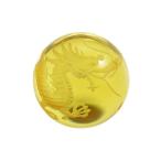 彫刻置物 丸玉 黄水晶 手彫り 龍玉 穴なし 約18mm プチギフト 転勤 退職 お礼 母の日 敬老の日 ギフト 天然石 パワーストーン