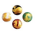 四神獣カラー玉セットアベンチュリン・白玉・赤メノウ・オニキス彫刻ビーズ14...