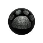 Yahoo! Yahoo!ショッピング(ヤフー ショッピング)ほっこり 猫の足跡 猫の肉球ビーズ オニキス 10mm玉 素彫り 手作りにオススメ 天然石 パワーストーン