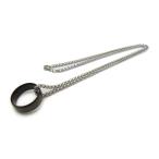 .. сердце . кольцо подвеска колье чёрный нержавеющая сталь titanium покрытие маленький подарок вращение .. работа .. День матери подарок 