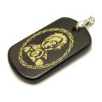 マリア オニキスプレート ペンダントトップ 天然石 パワーストーン プチギフト 転勤 退職 お礼 母の日 敬老の日 ギフト