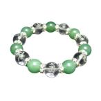 7種の梵字入り梵字水晶素彫り数珠アベンチュリンブレスレット風水パワーストーン