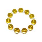 シトリン16mm玉コンビブレスレット風水パワーストーン