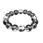 銀彫龍オニキス彫刻14mm水晶ブレスレット天然石パワーストーン