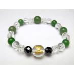 天然石 戦国武将 毛利元就 水晶 ヘマタイト アベンチュリン ブレスレット 天然石 風水 パワーストーン