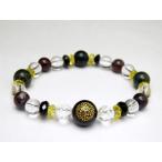 天然石戦国武将黒田官兵衛オニキス水晶ブラッドストーンブレスレット天然石風水...