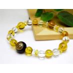 天然石戦国武将黒田官兵衛オニキス水晶シトリンブレスレット天然石風水パワーストーン