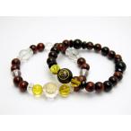 天然石戦国武将徳川家康水晶オニキスブレスレット天然石風水パワーストーン