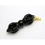 ブラックオブシディアンAAA ヴァジュラ４５×１５×１５ ペンダントトップ 1個売り 密教 チベット法具 プチギフト 転勤 退職 お礼 母の日 敬老の日 ギフト