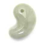 ビルマ翡翠ジェイダイトAAA勾玉30mm現代勾玉勾玉Mサイズビルマ翡翠1個...
