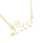 Yahoo! Yahoo!ショッピング(ヤフー ショッピング)シンプルだからどんなスタイルにも LOVEイニシャルネックレス