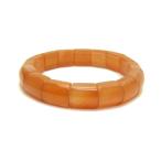 オレンジムーンストーン 10mm×12mm バングル ブレスレット 現品 おしゃれ 父の日 母の日 敬老の日ギフト 天然石 パワーストーン