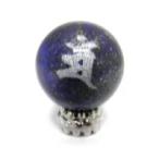 マン文殊菩薩ラピスラズリ14mm銀彫り彫刻ビーズ横穴八大梵字レーザー梵字玉...