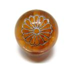菊花紋アンバー彫刻ビーズ12mm琥珀銀/天然石、パワーストーンの専門店イン...