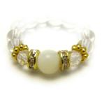 天然石マザーオブパールリング指輪金...