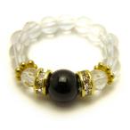 天然石モリオン/黒水晶リング指輪金カラーパワーストーンバラ売り
