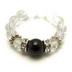 天然石モリオン/黒水晶リング指輪銀カラーパワーストーンバラ売り