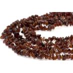 さざれビーズオレンジガーネット大粒80-90cm一連天然石パワーストーン