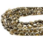 カットビーズスモーキークォーツ八卦10mmブラジル産一連天然石パワーストーン