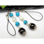 ペアストラップ 遠距離恋愛のお守り ガーネット・ターコイズ・ムーンストーン 携帯ストラップ vol.4 メンズ・レディース 天然石 パワーストーン