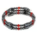 磁気ヘマタイトぐるぐるブレス レッドメノウ 天然石 パワーストーン プチギフト 転勤 退職 お礼 母の日 敬老の日 ギフト