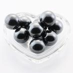 丸玉20mmヘマタイト穴なし一粒売りビーズポーチ付天然石風水パワーストーン
